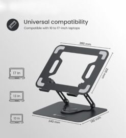360' Rotating Metal Laptop Stand GC H1422