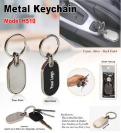 Stylee Metal Keychain (Black/Silver) GC H510
