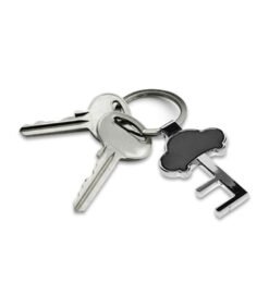 Metal Key Shape Keychain With Mobile Holder GC H516