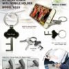 Metal Key Shape Keychain With Mobile Holder GC H516