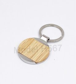 Round Shape Wooden Keychain GC H567