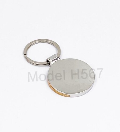 Round Shape Wooden Keychain GC H567 5 Round Shape Wooden Keychain GC H567