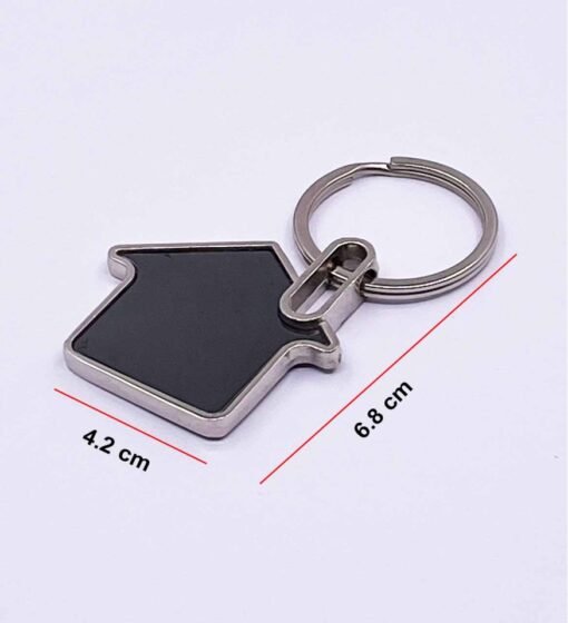 Home Shape Metal Keychain GC H570