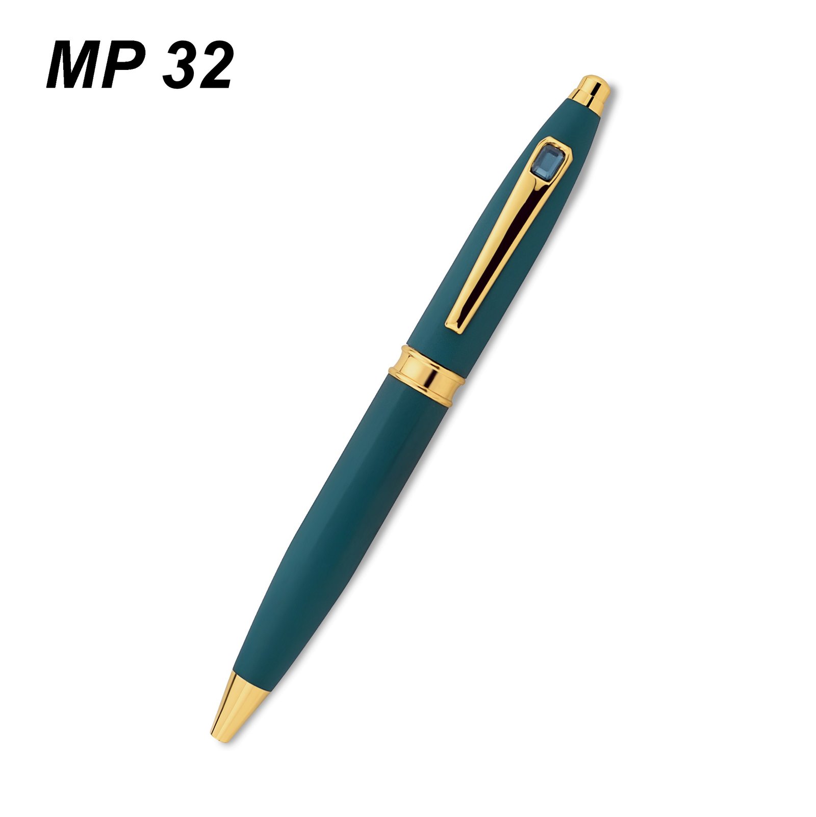 Premium Metal Pen MP-32 Green Stone 3 Premium Metal Pen MP-32 Green Stone