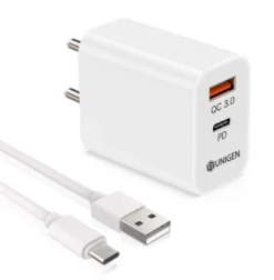 20W PD Adapter with Lightning Cable (White)