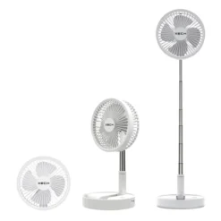Air Storm Rechargeable Telescopic Table Fan with A 5400mah Power Bank
