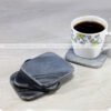 Promotional Merchandise, Marble Stone Tea Coaster-Black