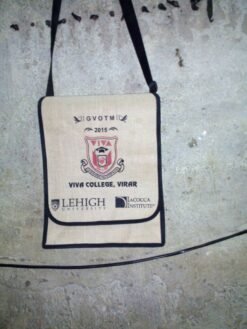 Eco Friendly Jute Messenger Bag Design No 8