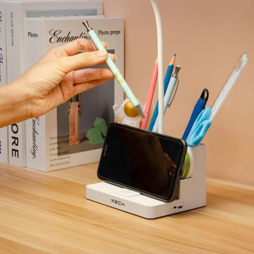 Desky Table Lamp with Pen Stand