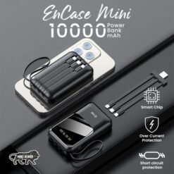 EVM 10000mAh Black Encase Mini Power bank EK1206