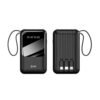 EVM 10000mAh Black Encase Mini Power bank EK1206