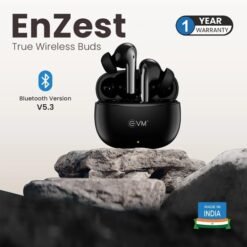 EVM Black EnZest True Wireless Earbuds EK1244