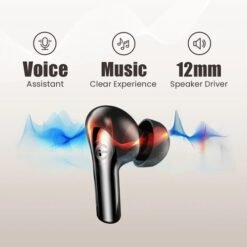 EVM Black EnZest True Wireless Earbuds EK1244