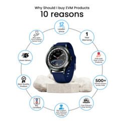 EVM EnVoke Blue Smart Watch EK1236