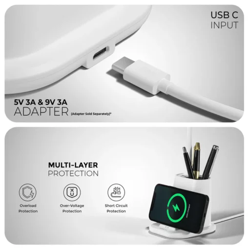 Quest Pro Mobile Charger, Table Lamp & Pen Stand
