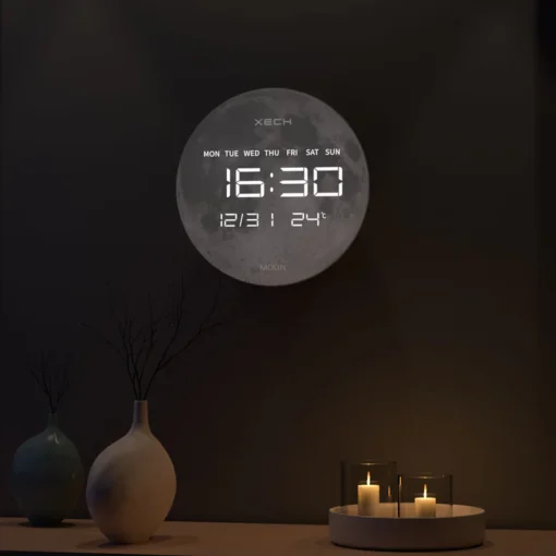 Solaris Moon LED Wall & Table Clock 3 Solaris Moon LED Wall & Table Clock