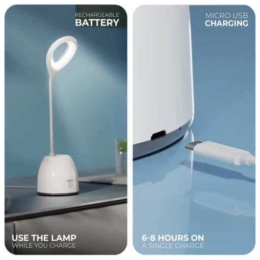 T2C Portable Desk Lamp with 450 Lumens Of Pure LED Power 6 T2C Portable Desk Lamp with 450 Lumens Of Pure LED Power
