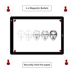 A4 X Magnetic LED Drawing Board with Backlight