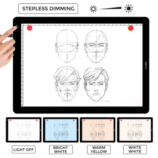 A4 X Magnetic LED Drawing Board with Backlight