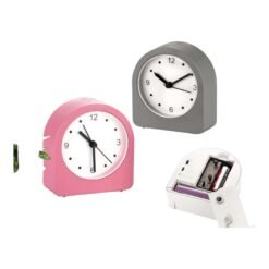 Night lamp clock with Alarm and Super Sweep movement | Rechargeable Lamp | 3 Level backlight A125
