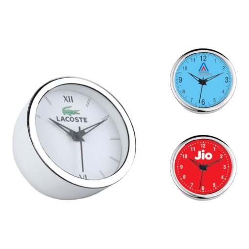 Chip: Table clock with Silver ring | 5 inch dial |  A129