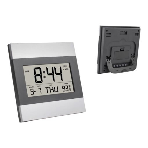 Large display clock with Day, Date & Temperature | Can be used as wall or table clock A134