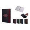 Colorful Laser engrave notebook with Memorandum & Hard bound cover | Elastic band and ribbon | Logo matches band color B122