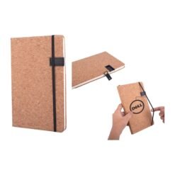 Hard bound Cork A5 notebook with Pen Drive Slot
