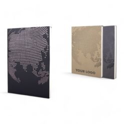 Globe A5 notebook with memorandum, month planner & bookmark ribbon | 176 writing pages B134