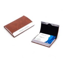 Stainless Steel Magnetic Visiting Card holder- Tan B138