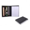 Compact Stationery kit with Writing pad, Eco Pen, Wooden Ruler, Highlighter, 2 Pencils, Sharpener and Eraser | Customizable notepad B145