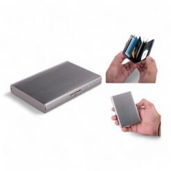 Brush finish SS Credit card holder | 6 Card slots B148