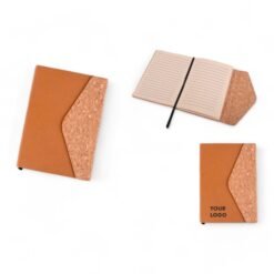 Cork Magnetic Envelope style Notebook with recycled pages B150
