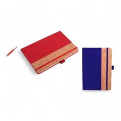 PU Cork Notebook with Elastic Fastener | 160 inner pages B152