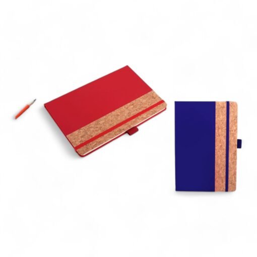 PU Cork Notebook with Elastic Fastener | 160 inner pages B152