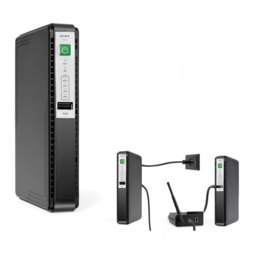 Artis Mini UPS For WiFi Router/Modem/CCTV/Set Top Box/POE Devices | Voltage output selector | 8800 mAh Battery | BIS Certified (AR-MINIDC-3) C131