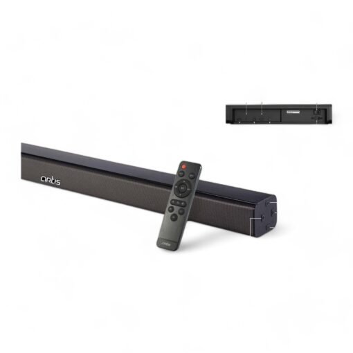 Artis Bluetooth TV Soundbar with Remote | 60W output | 3D sound mode | 3 eq presets | Supports HDMI, Optical, Coax, USB & Aux inputs (BTX5) C140