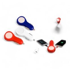 Glow in the dark dual car charger C50