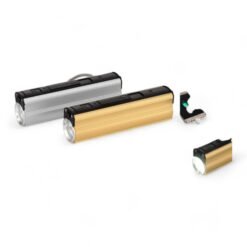 Metal Power bank with Lighter, two level Torch and blinker C51