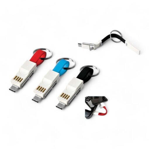 Magnetic 3 in 1 charging cable with Keychain C74