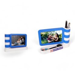 Flag style Photo frame with Pen Stand & Stationery holder D43