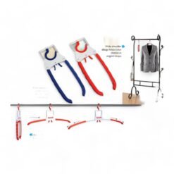Folding Plastic hanger | Extendable arms for bigger clothes | Collapsible design - E204