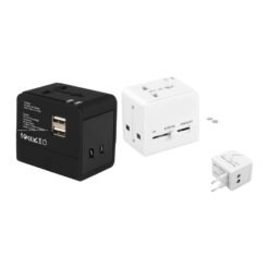 World travel Adaptor with Double USB E250