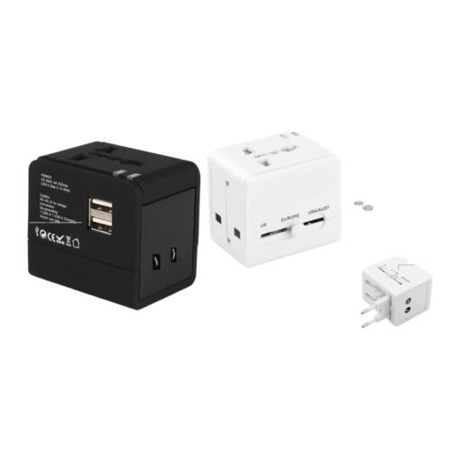 World travel Adaptor with Double USB E250