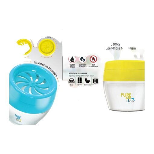 Pure Air Glider: Gel based room freshener for Home, Office and Car | With open/close mechanism E315