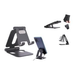 Flexo Mini: Folding Metal Mobile Stand for Smartphones and Tabs | Folds completely to take minimal space | 3 fold style with double angle E331