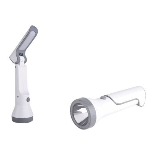 Rechargeable Torch with Folding Lamp | 1200 mAh rechargeable battery | Type C charging port E335