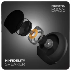 Ellipse Bluetooth Speaker with Digital Clock and Alarm 10 Ellipse - Black- 5W Bluetooth Speaker, Digital Clock with Alarm