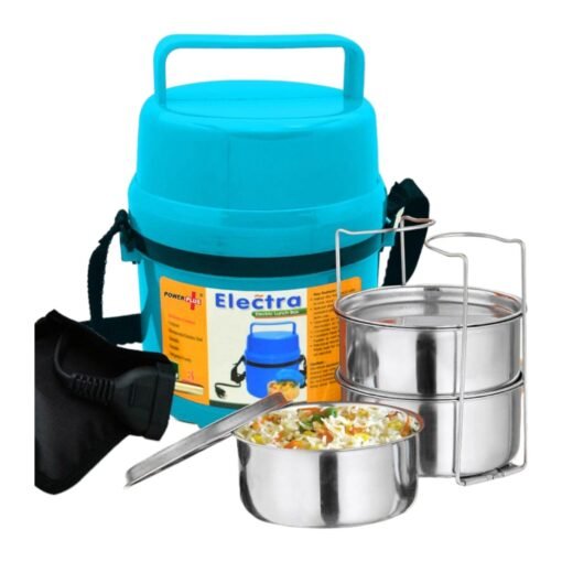 Electra Lunch Box Steel | 3 Container H07