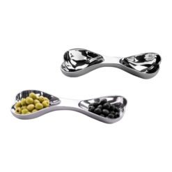 Stainless steel Dual Candy Server (in gift box) H124